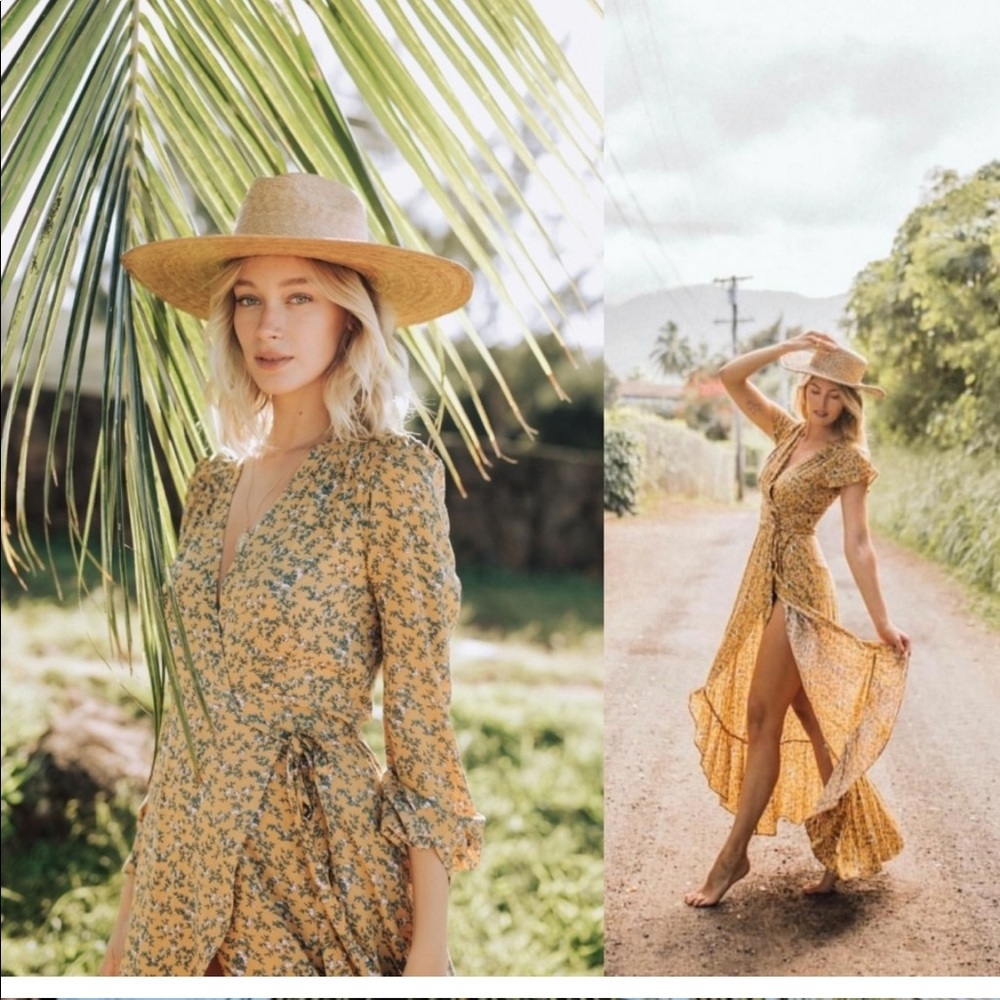 NWT XIX Palms Athens Wrap Dress